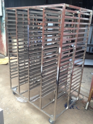 Xe đẩy khay inox