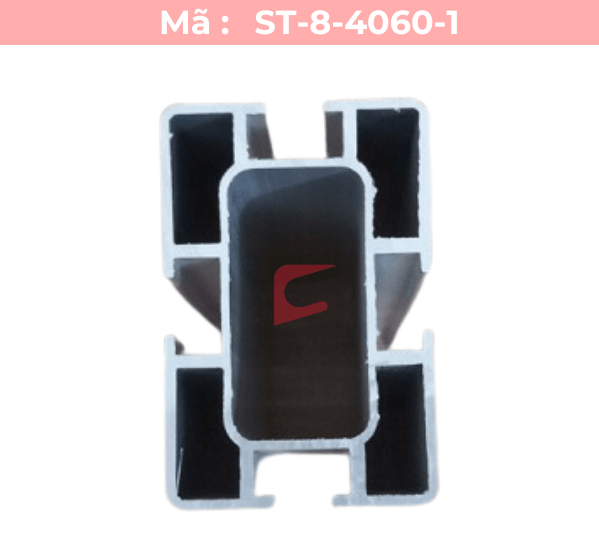 Nhôm định hình 40x60 mã ST-8-4060-1