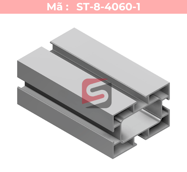 Nhôm định hình 40x60 mã ST-8-4060-1