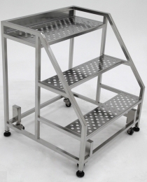 Xe đẩy thang inox